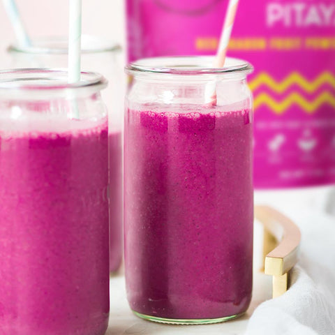 Pink Pitaya Raspberry Smoothie