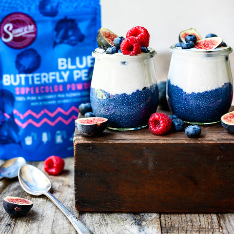Blue Butterfly Pea Chia Pudding