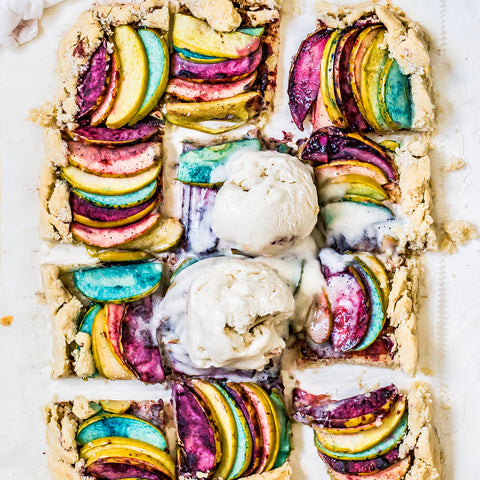 Rainbow Apple Galettes