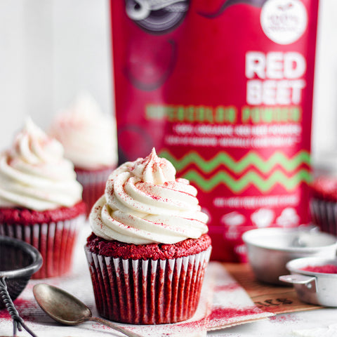 Red Velvet Cupcakes with Vanilla Buttercream Frosting