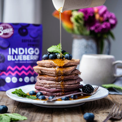 Indigo Blueberry Pancakes