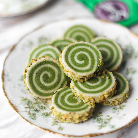 Matcha Pistachio Cookies