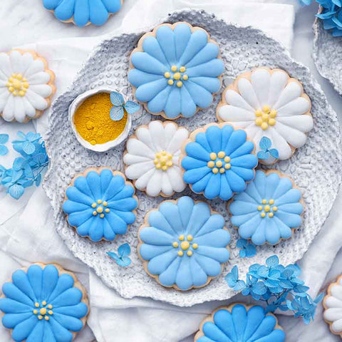 Almond Daisy Cookies