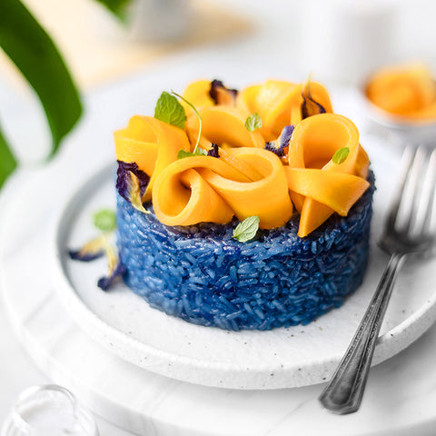 Blue Butterfly Mango Rose Sticky Rice