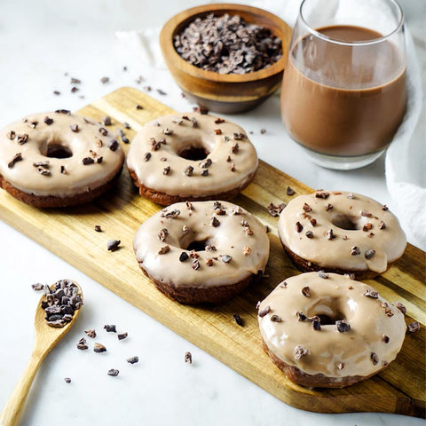 Chocolate Mocha Cacao Hemp Donuts