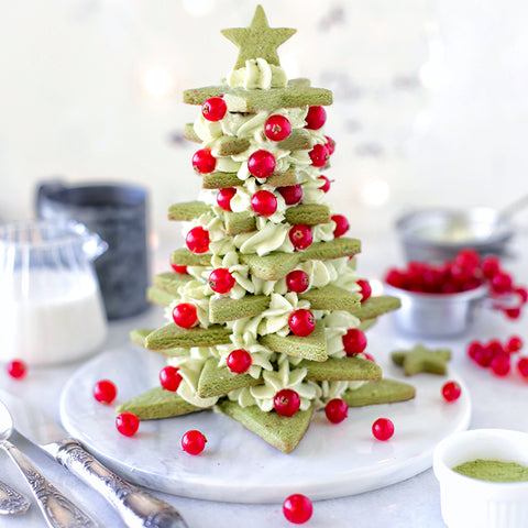 Christmas Midori Matcha Star Cookies Tree