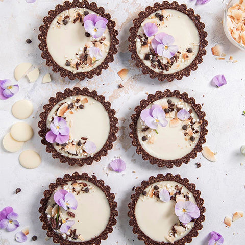 Double Chocolate Tropical Coconut Tartlets