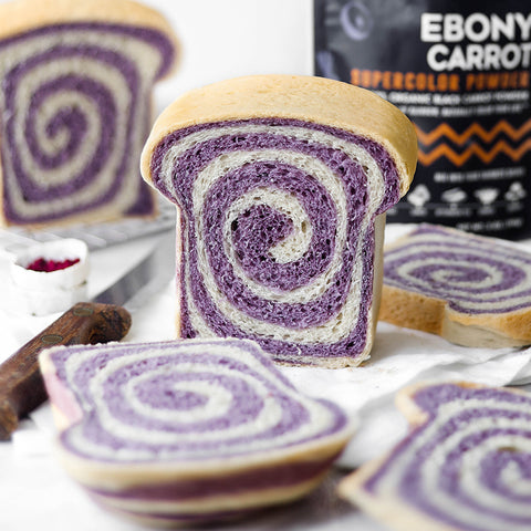 Ebony Carrot Purple Swirl Bread