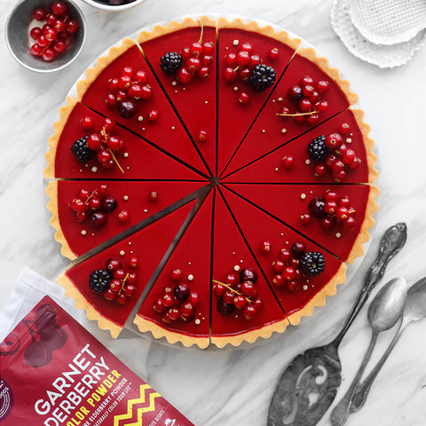 Garnet Elderberry Cranberry Tart
