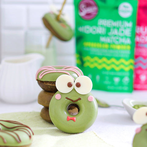 Keroppi Matcha Donuts