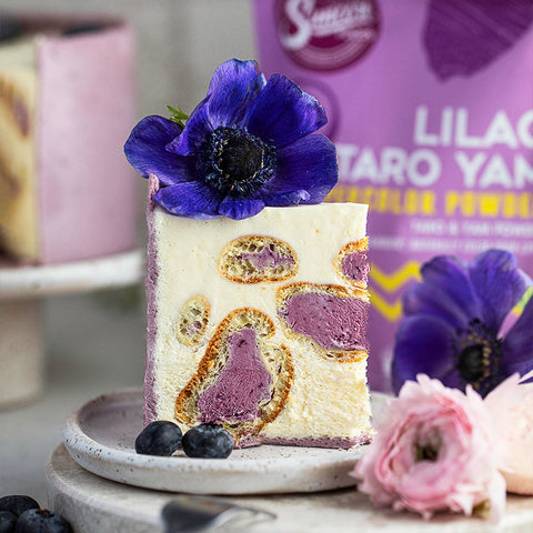 Lilac Taro Yam Cake