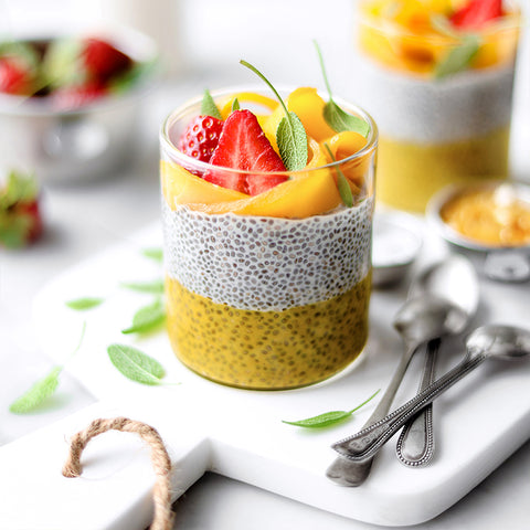 Mango Passion Fruit Chia Pudding