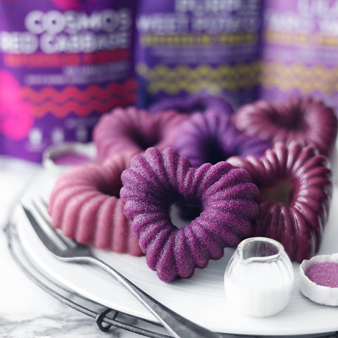 Mini Royal Purple Love Bundt Cakes