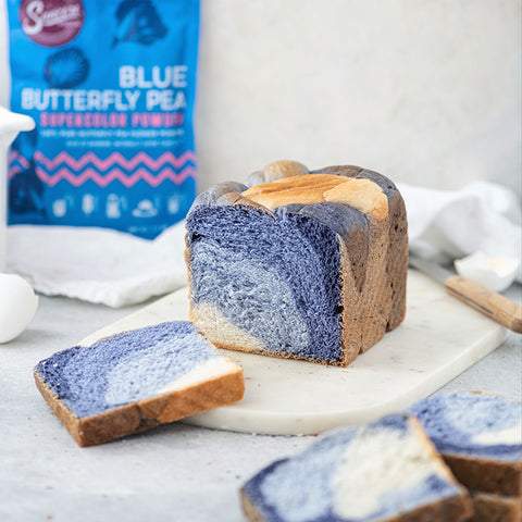 Ombre Blue Butterfly Milk Bread