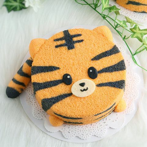 Orange Chocolate Tiger Chiffon