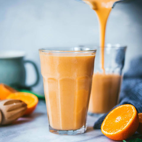 Orange Carrot Goldenberry Creamsicle Smoothies