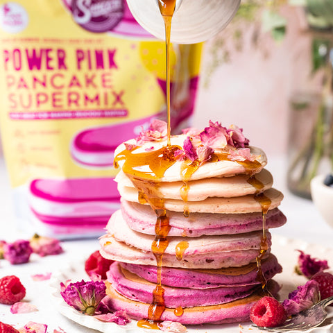 Power Pink Pitaya Ombre Pancake Stacks