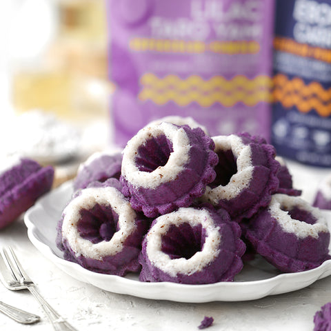 Purple Steamed Coconut Bundt Cake
