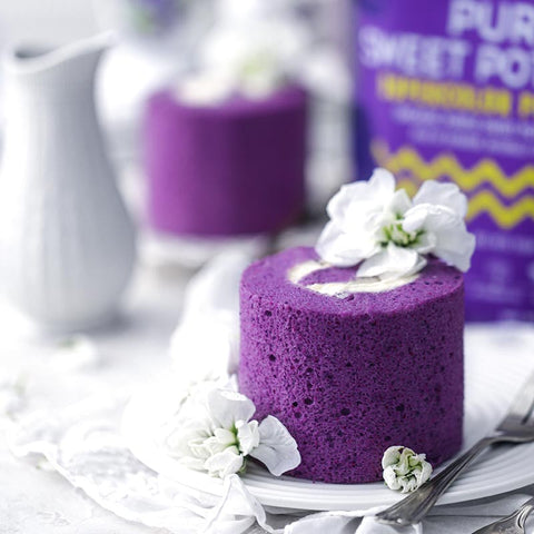 Purple Sweet Potato Chiffon Cake