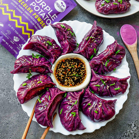 Homemade Purple Dumplings