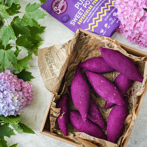 Purple Sweet Potato Mochi Bread
