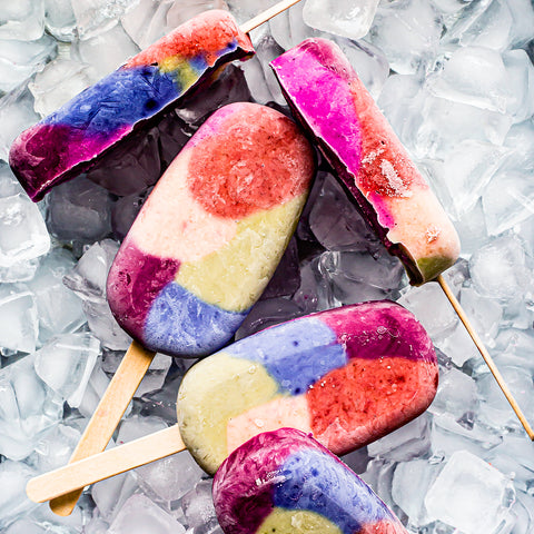 Rainbow Abstract Art Popsicles