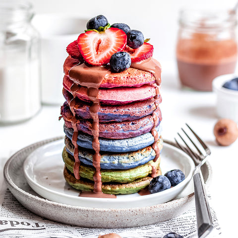 Rainbow Tower Pancakes