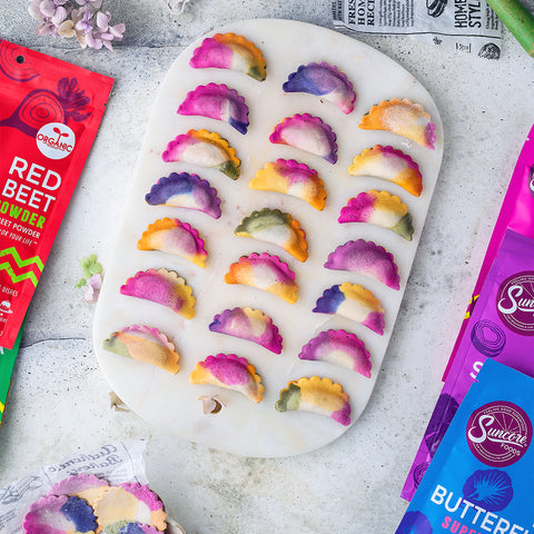 Rainbow Tie-Dye Dumplings