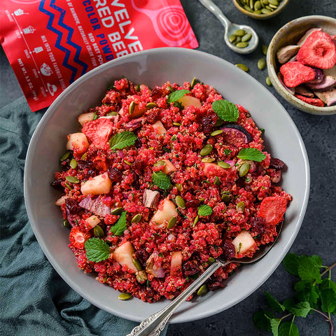 Colorful Red Beet Quinoa Salad