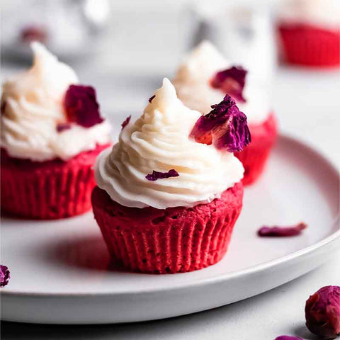 Velvet Red Beet Cupcakes