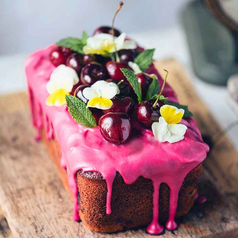 Red Beet Ombre Cherry Pound Cake