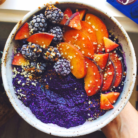 Blueberry Chia Pudding Smoothie Bowl