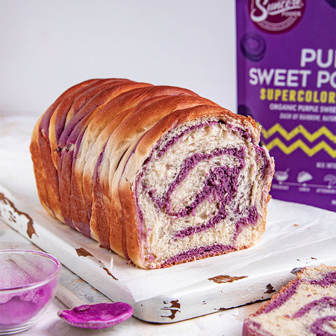 Purple Sweet Potato Twisted Milk Bread