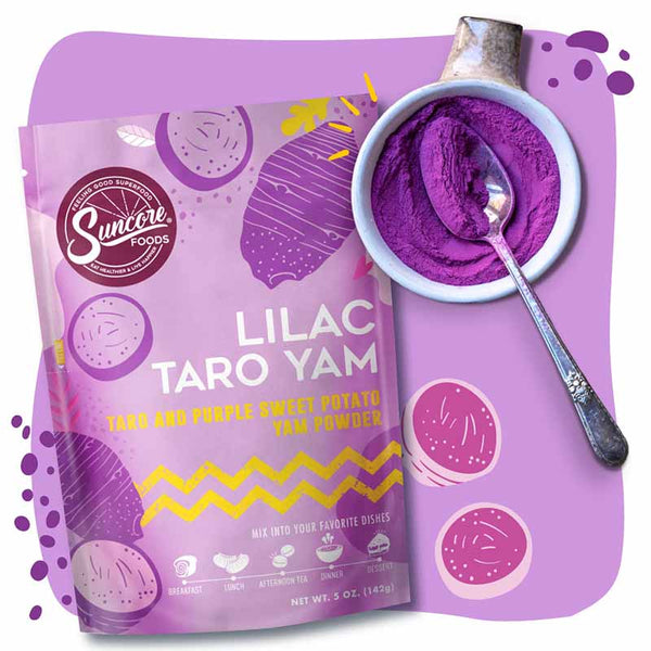 Lilac Taro Yam Powder
