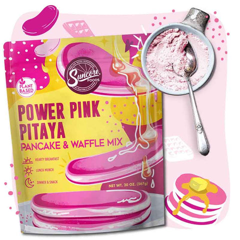 Power Pink Pancake & Waffle Powder Mix - Pink Pitaya