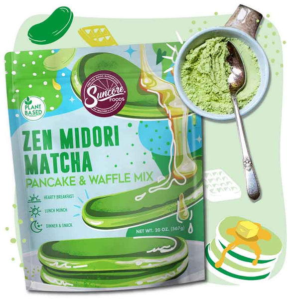 Zen Midori Pancake & Waffle Powder Mix - Matcha